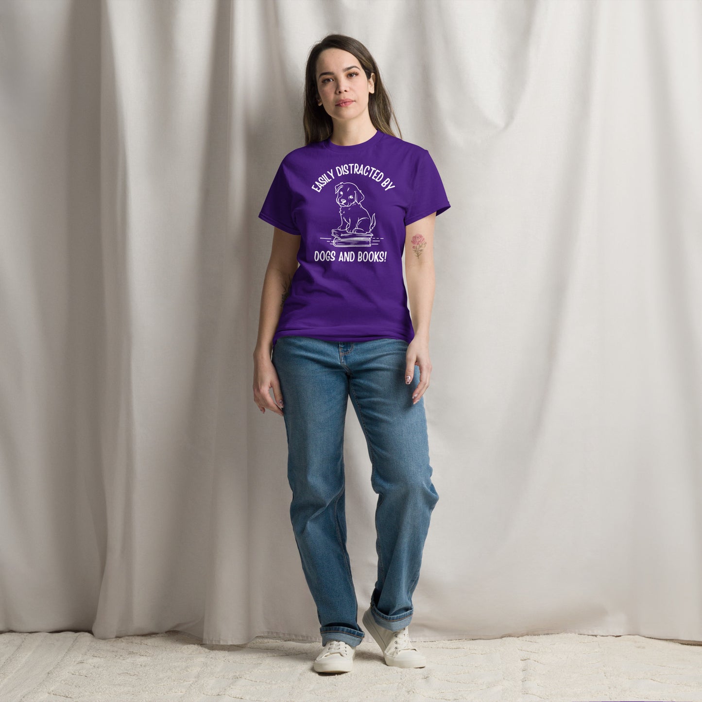 Pet Dog & Book Lover Unisex classic tee