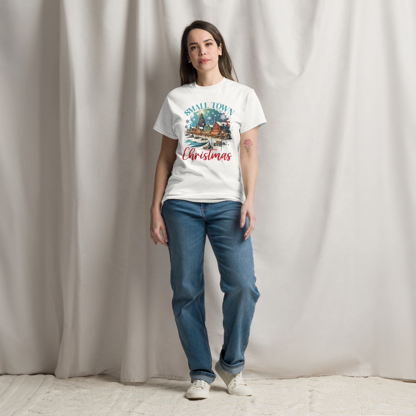 Small Town Christmas on Lake Unisex classic tee
