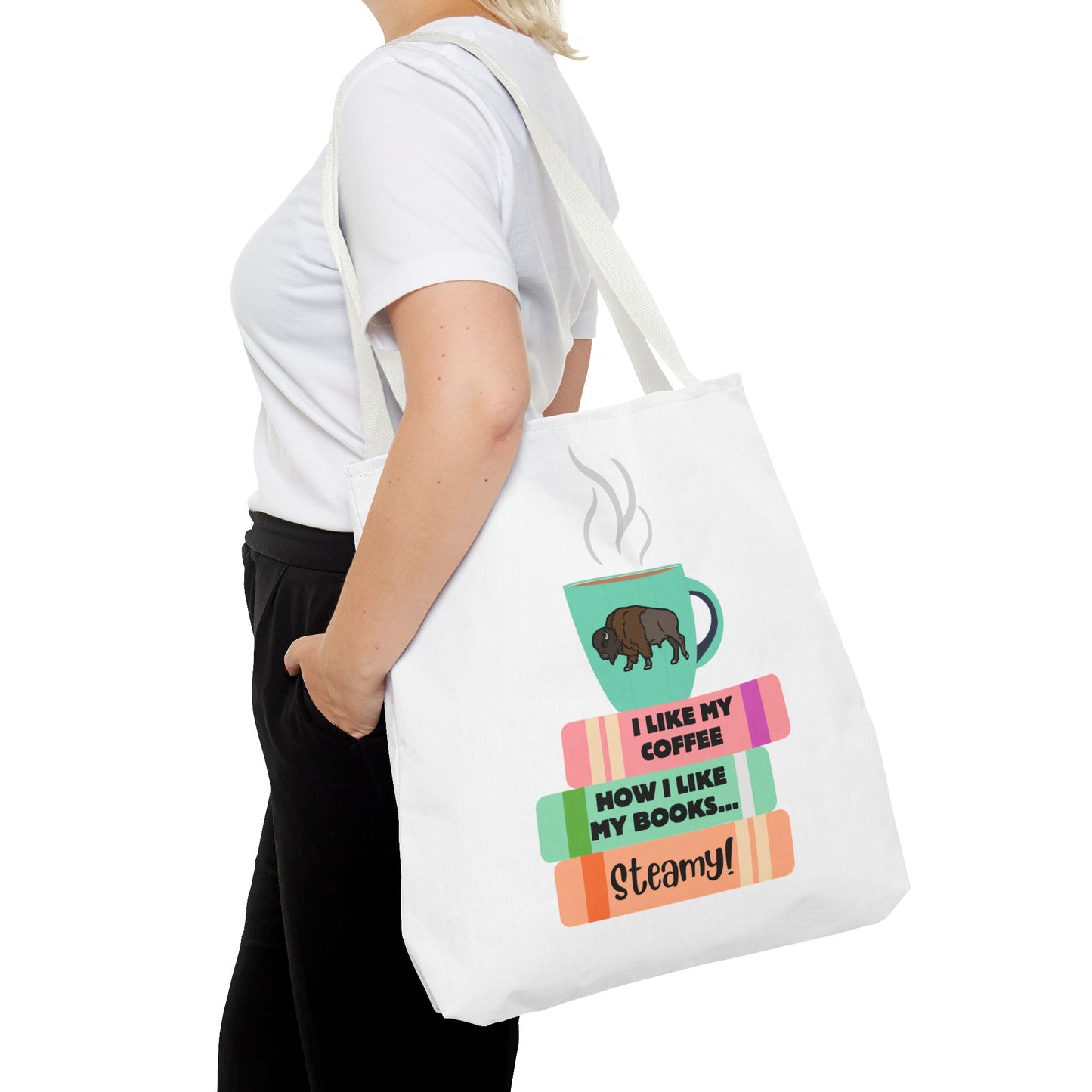 Steamy Coffee & Books Introvert Tote