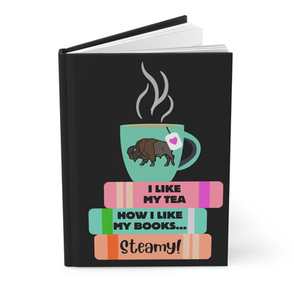 Hot Tea & Books Hardcover Journal