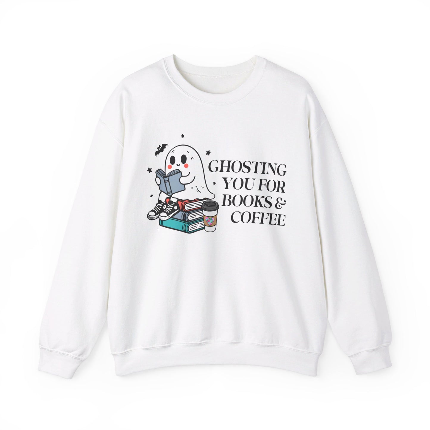 Ghosting You for Books & Coffee Unisex Heavy Blend™ Crewneck Sweatshirt