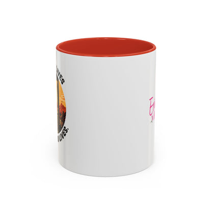 A Reader Lives 1000 Lives Accent Coffee Mug (11, 15oz)