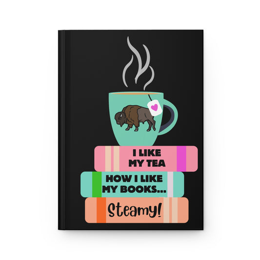 Hot Tea & Books Hardcover Journal