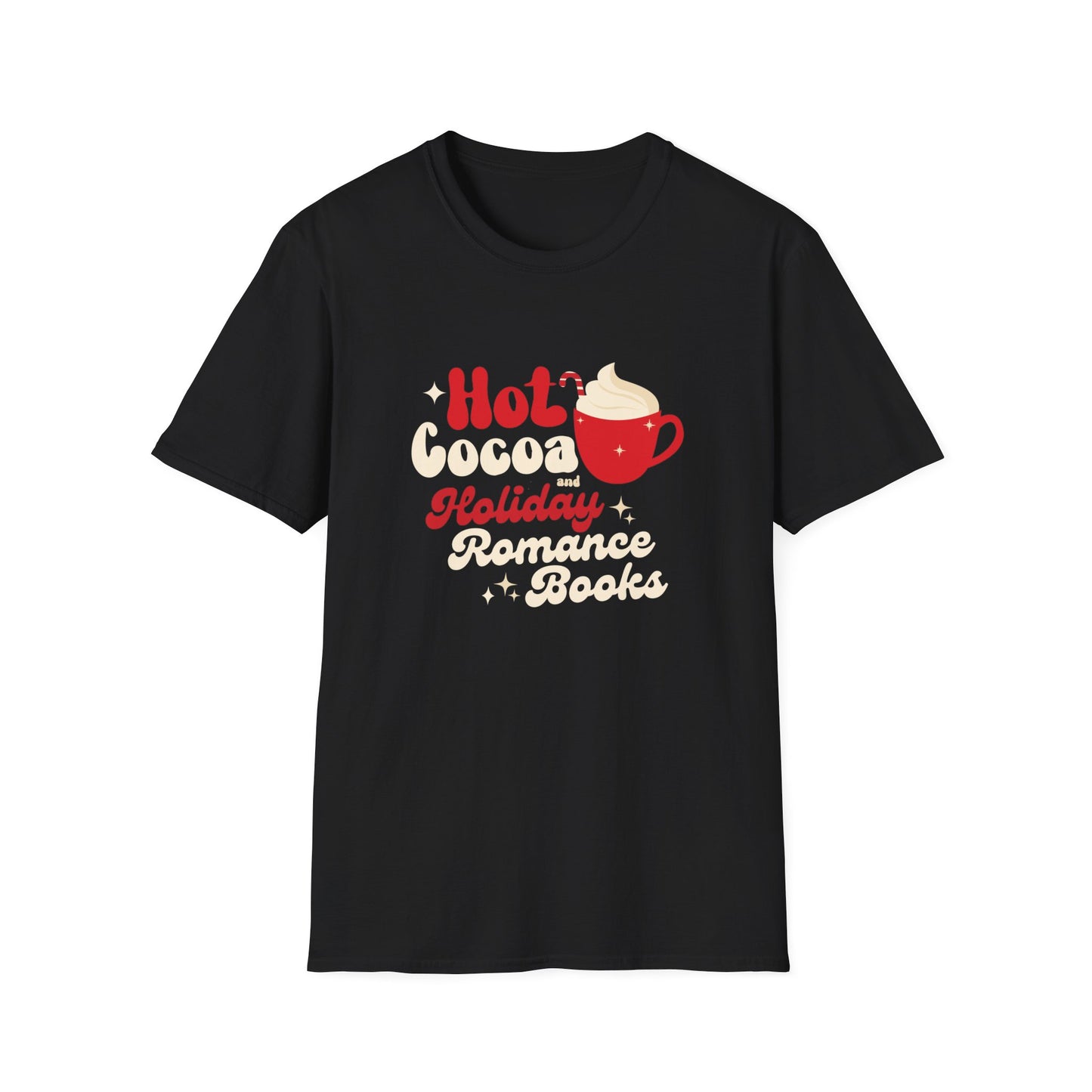 Hot Cocoa and Books Unisex Softstyle T-Shirt