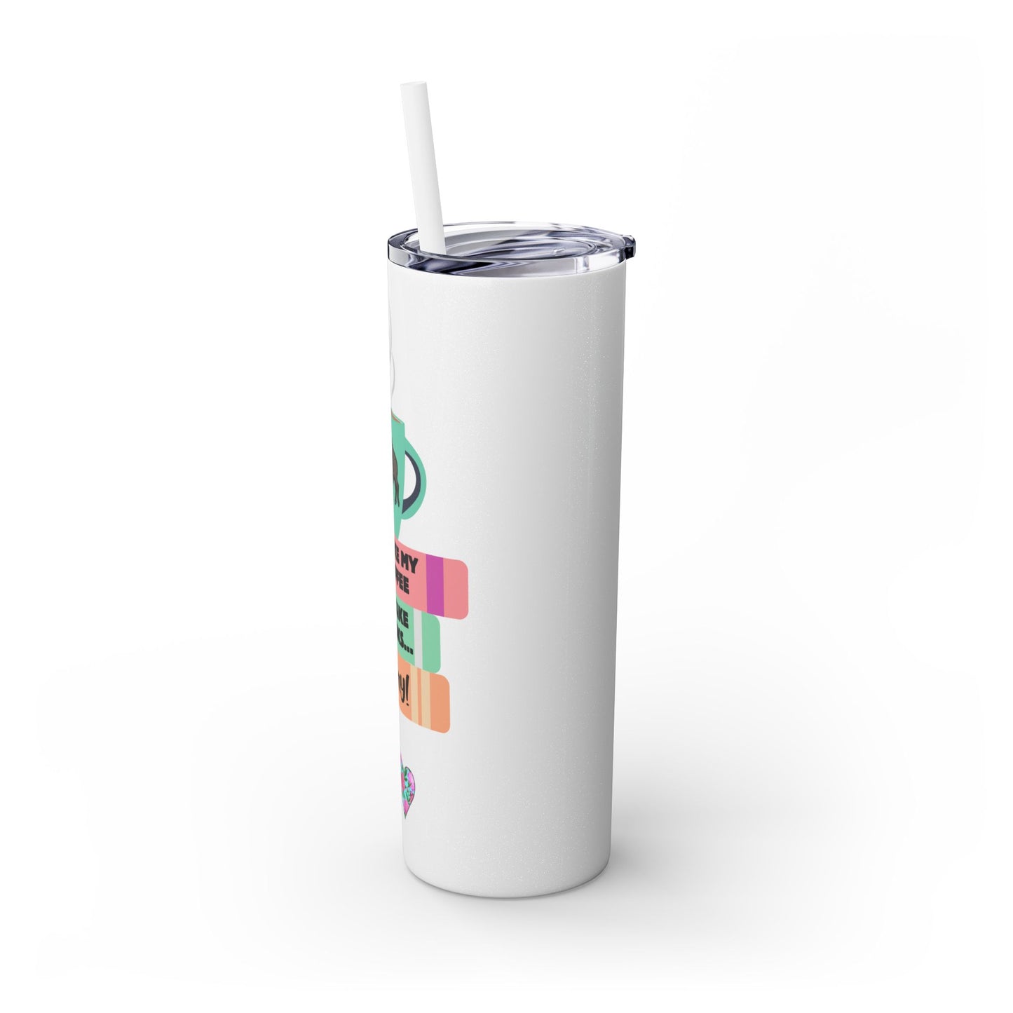 Steamy Coffee & Books Tumbler with Straw, 20oz