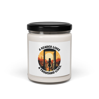 A Reader Lives 1000 Lives Scented Soy Candle, 9oz