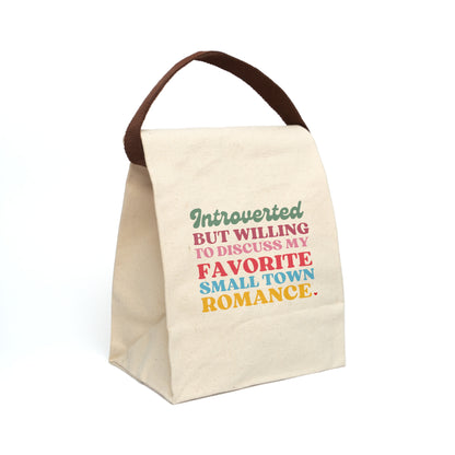 Book Loving Introvert Canvas Lunch Bag