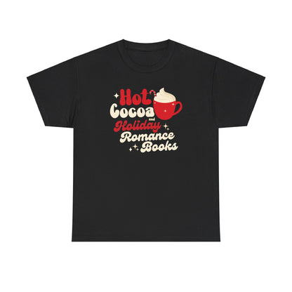 Hot Cocoa and Books Unisex Heavy Cotton Tee