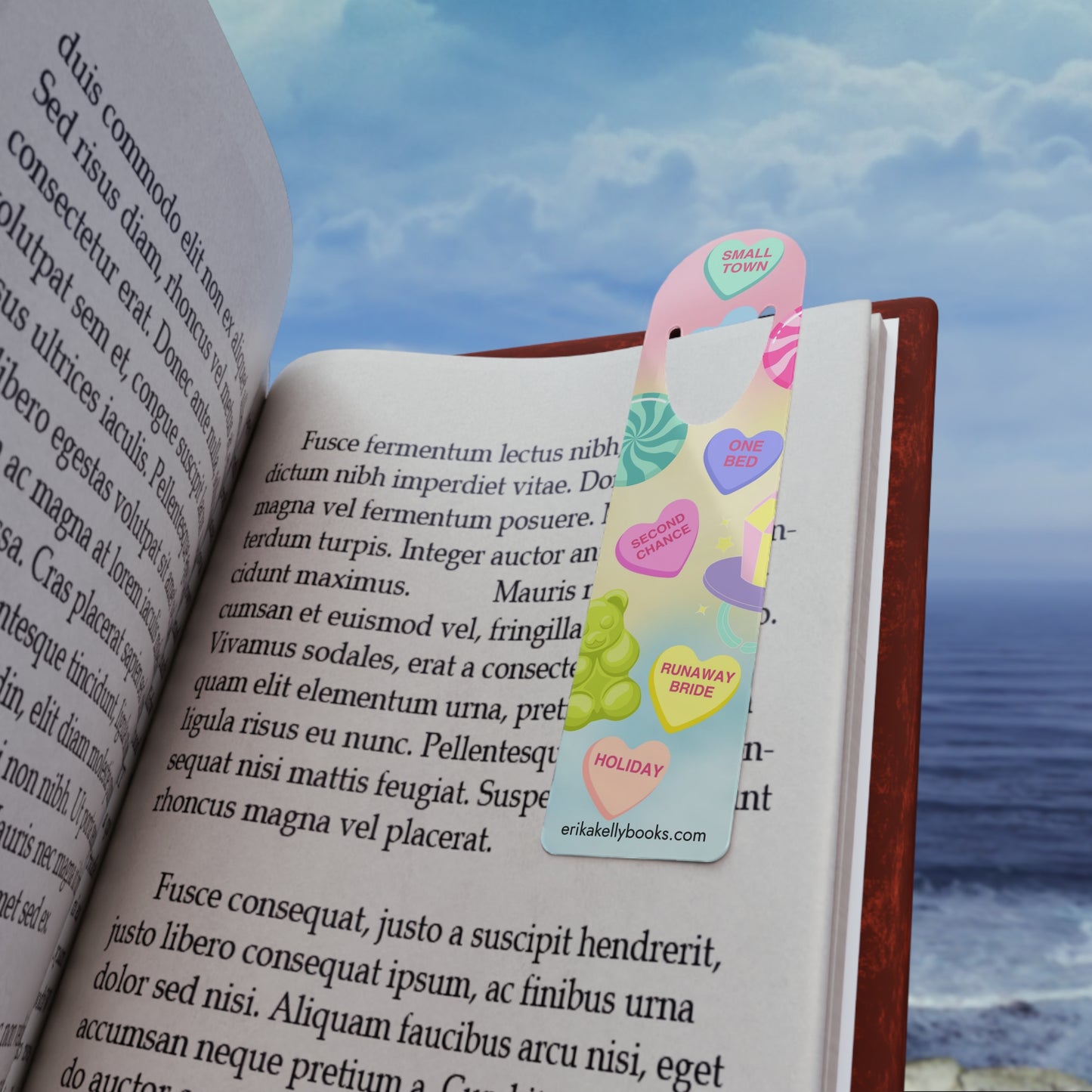 Candy Heart Tropes Bookmark