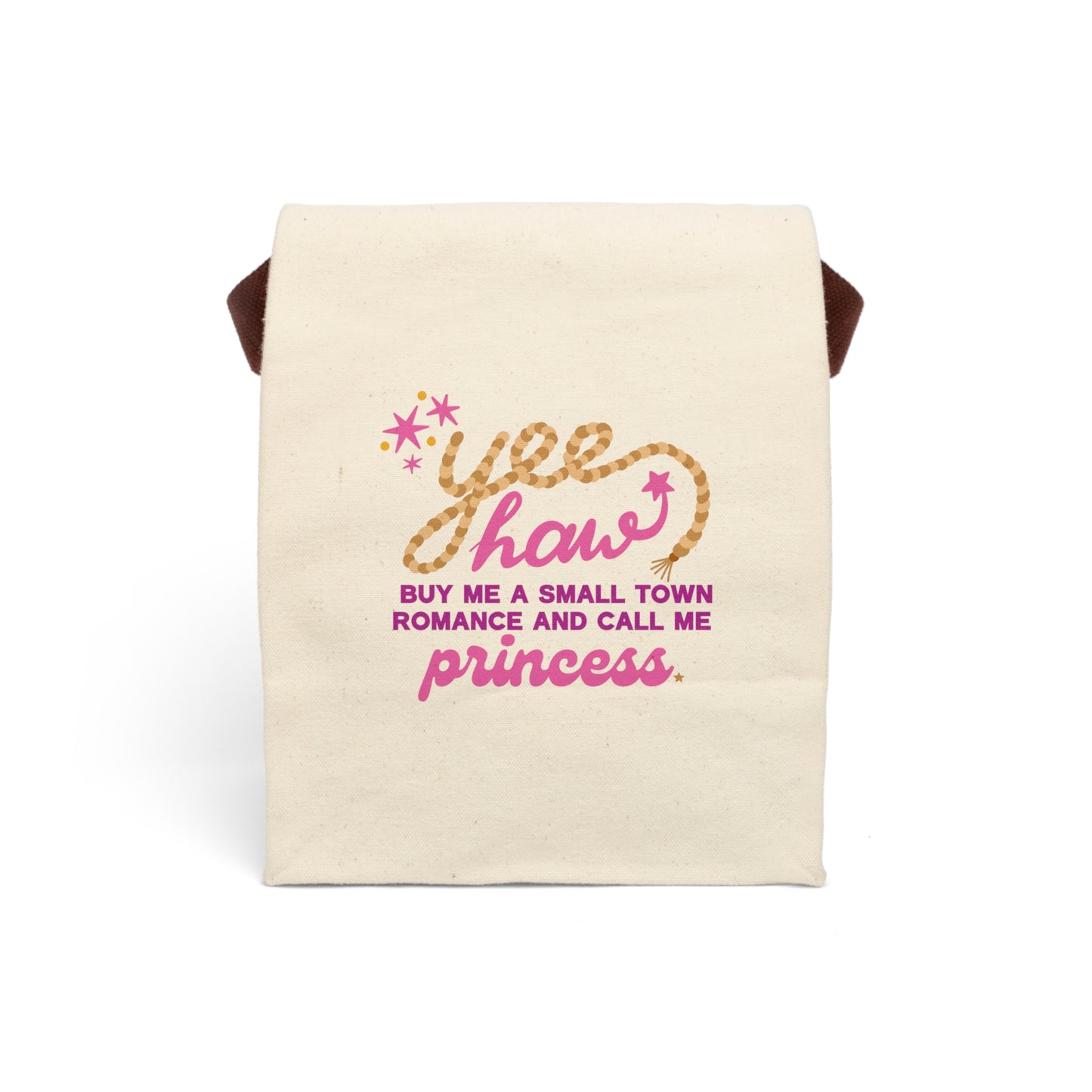 Yee Haw Princess Canvas Lunch Bag