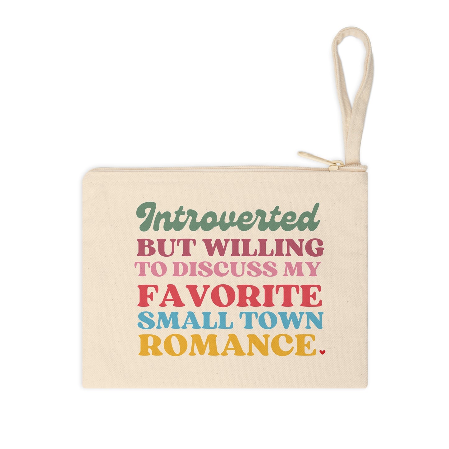 Book Loving Introvert Accessory Zipper Pouch