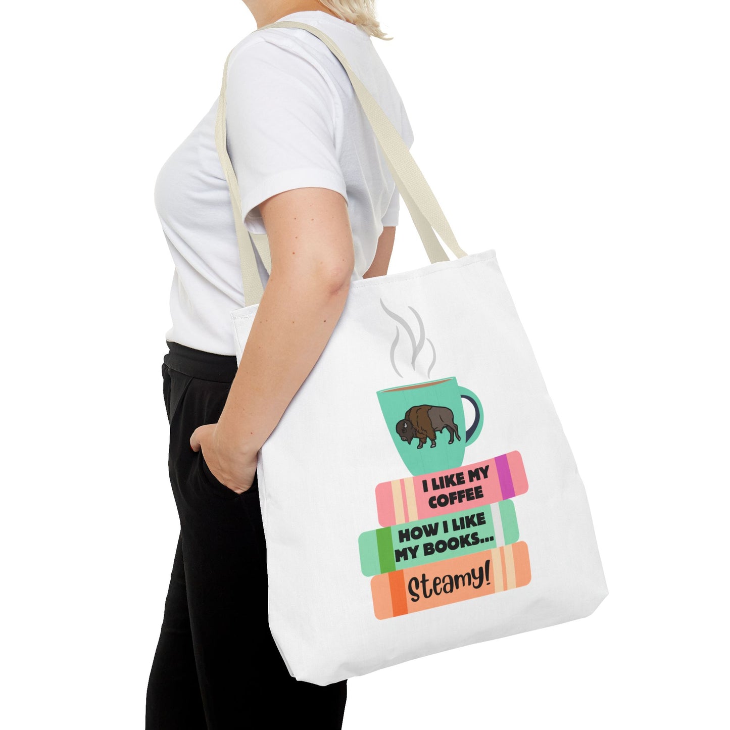 Steamy Coffee & Books Introvert Tote