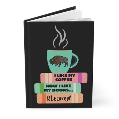 Steamy Coffee & Books Hardcover Journal