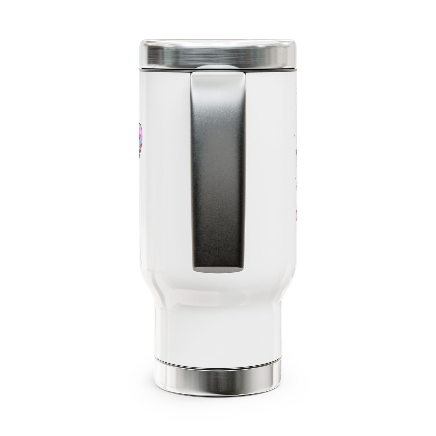 All I Want for Christmas Stainless Steel Travel Mug with Handle, 14oz