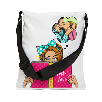 Romance Comic Adjustable Tote Bag