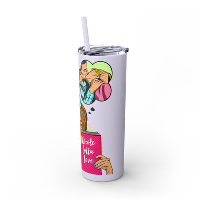 Romance Comic Tumbler with Straw, 20oz