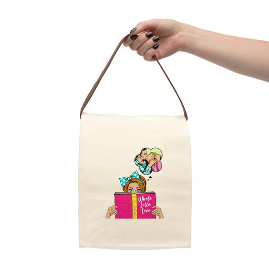 Romance Comic Canvas Lunch Bag