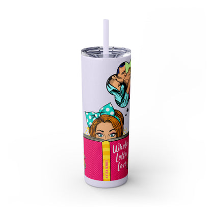 Romance Comic Tumbler with Straw, 20oz