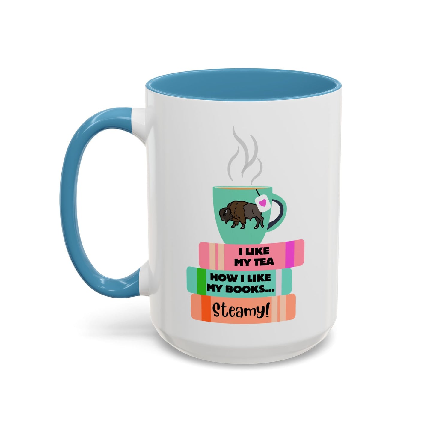 Hot Tea & Books Coffee Mug (15oz)