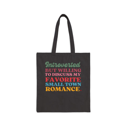 Book Loving Introvert Cotton Canvas Tote Bag