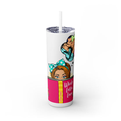 Romance Comic Tumbler with Straw, 20oz