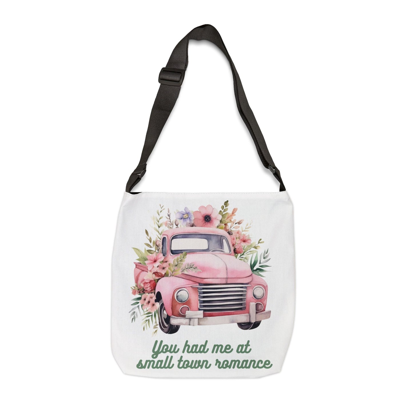 Small Town Romance Adjustable Tote Bag