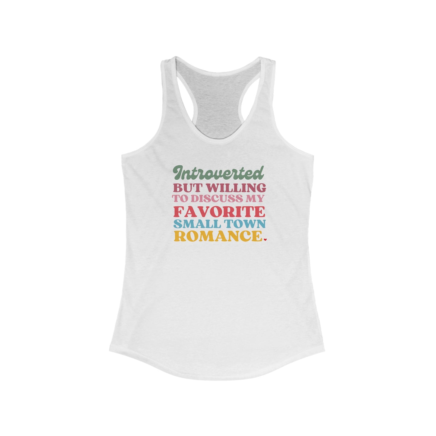 Book Loving Introvert Racerback Tank