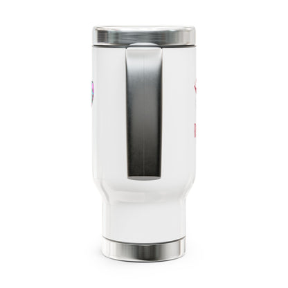 Keep Calm Stainless Steel Travel Mug with Handle, 14oz