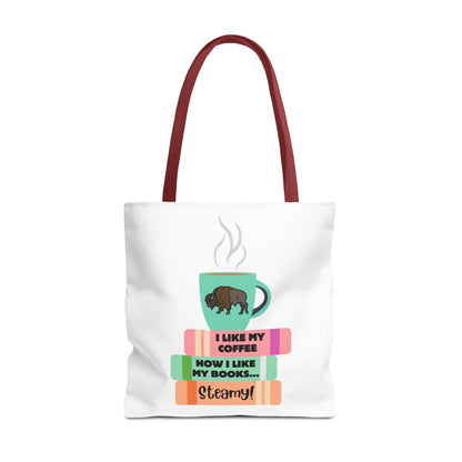 Steamy Coffee & Books Introvert Tote