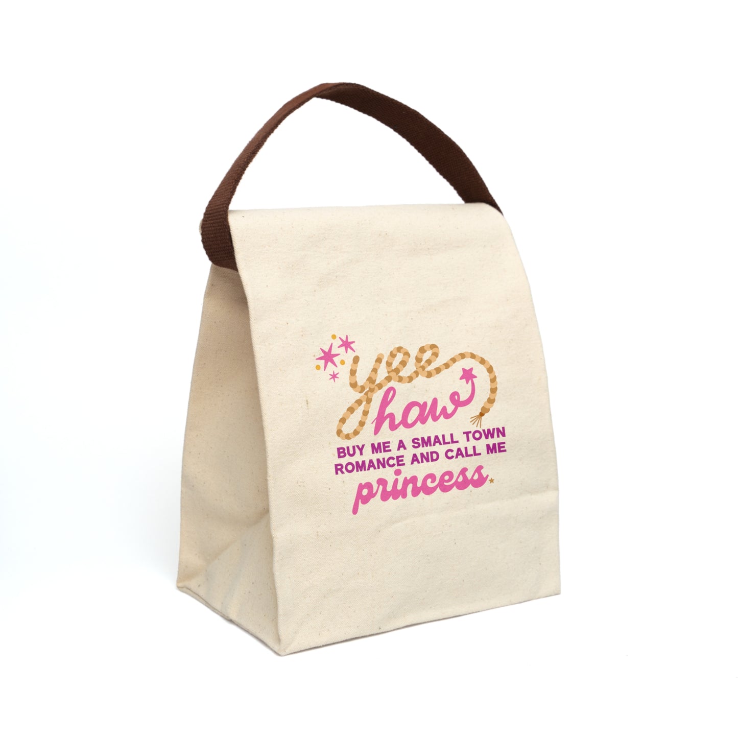 Yee Haw Princess Canvas Lunch Bag