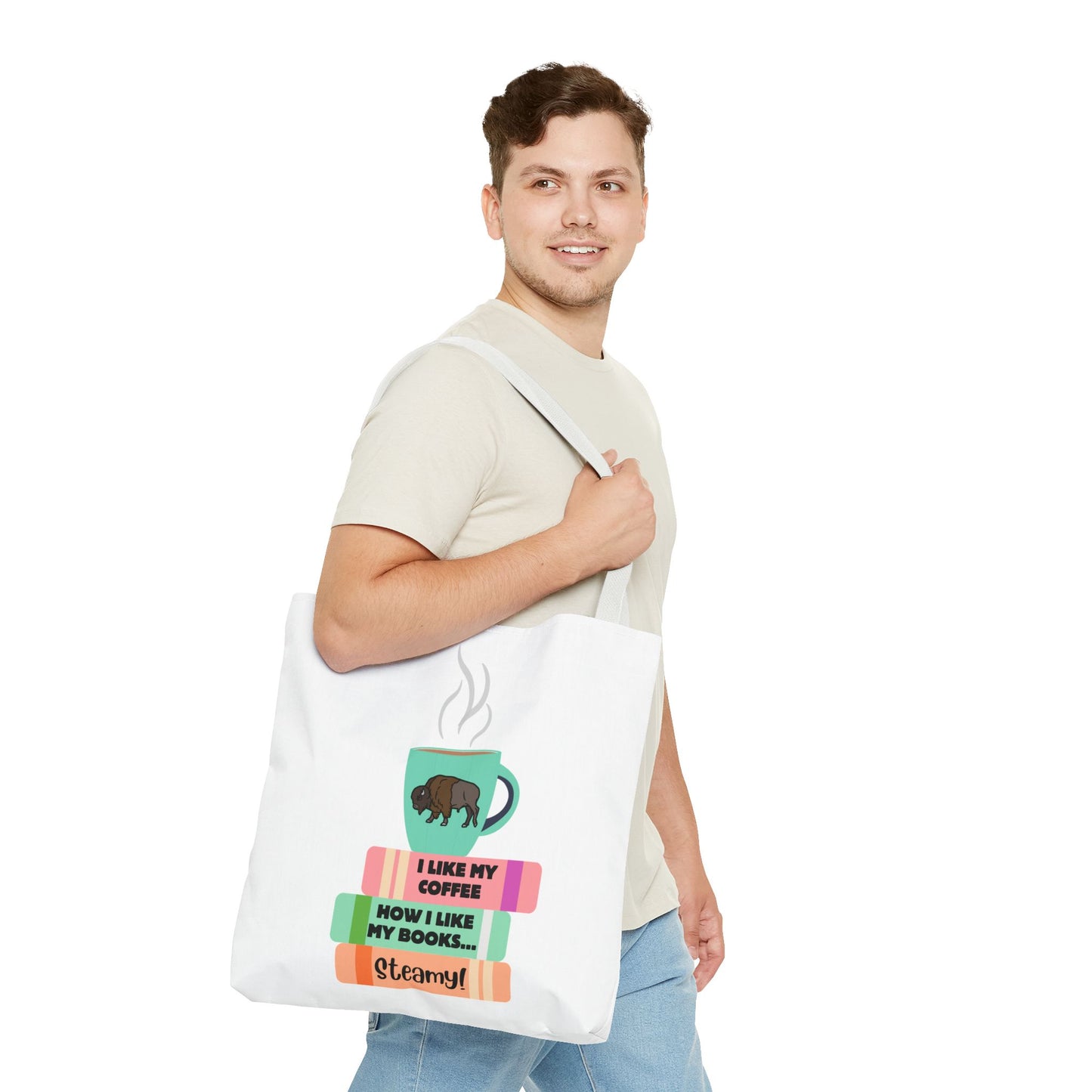 Steamy Coffee & Books Introvert Tote