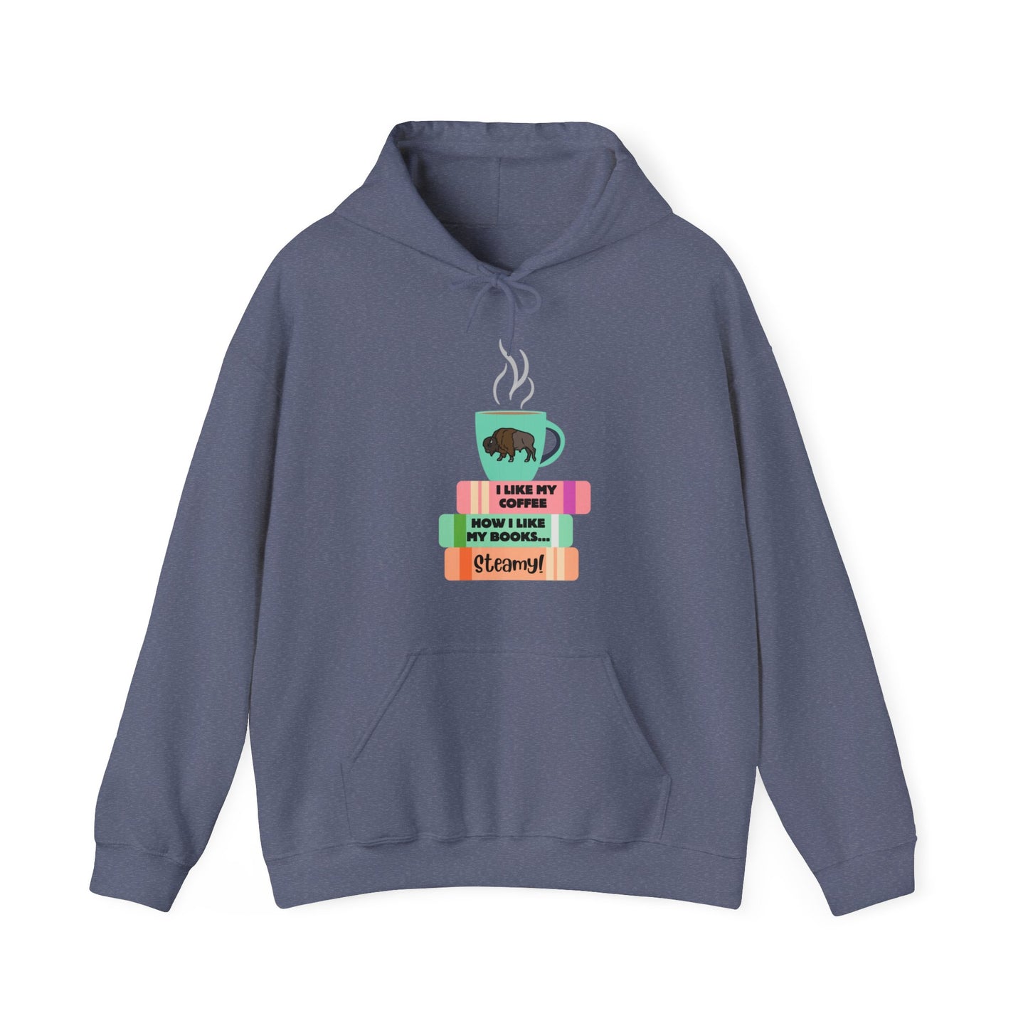 Steamy Coffee & Books Hooded Sweatshirt