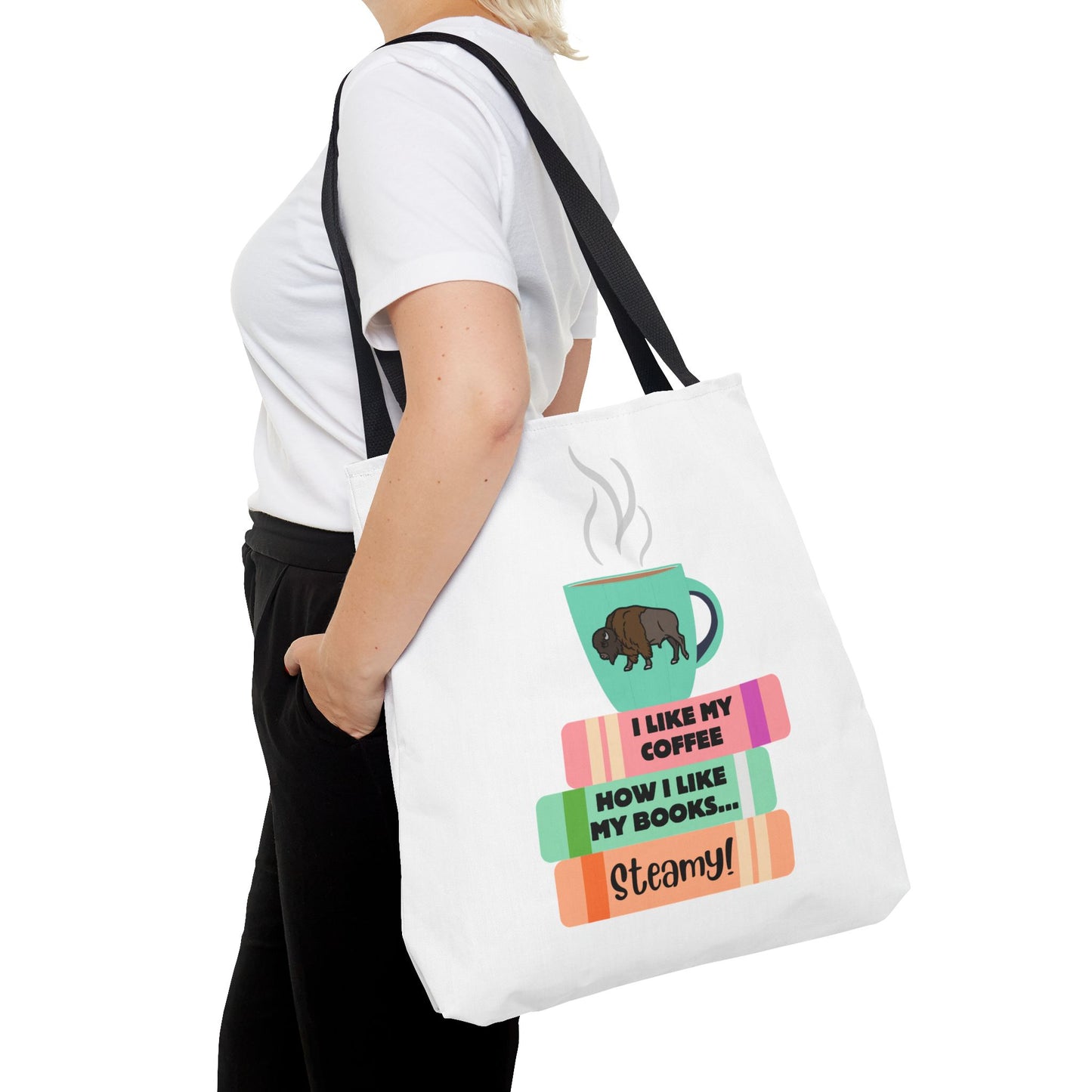 Steamy Coffee & Books Introvert Tote