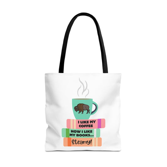 Steamy Coffee & Books Introvert Tote