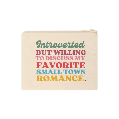 Book Loving Introvert Accessory Zipper Pouch