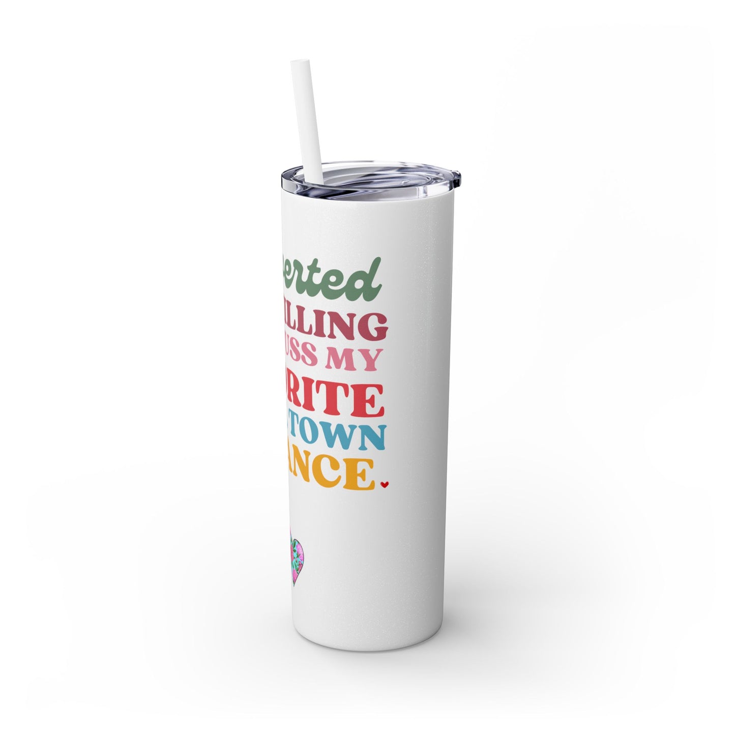 Book Loving Introvert Tumbler with Straw, 20oz