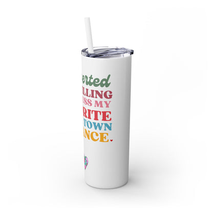 Book Loving Introvert Tumbler with Straw, 20oz