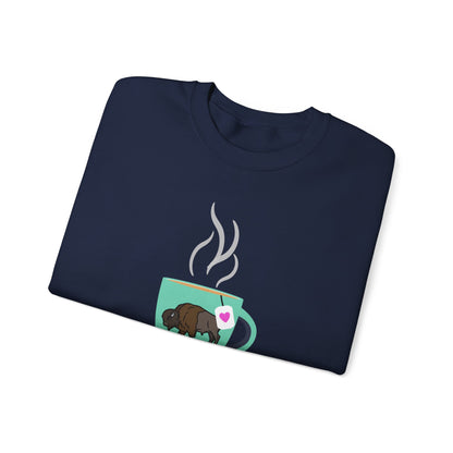 Hot Tea & Books Crewneck Sweatshirt