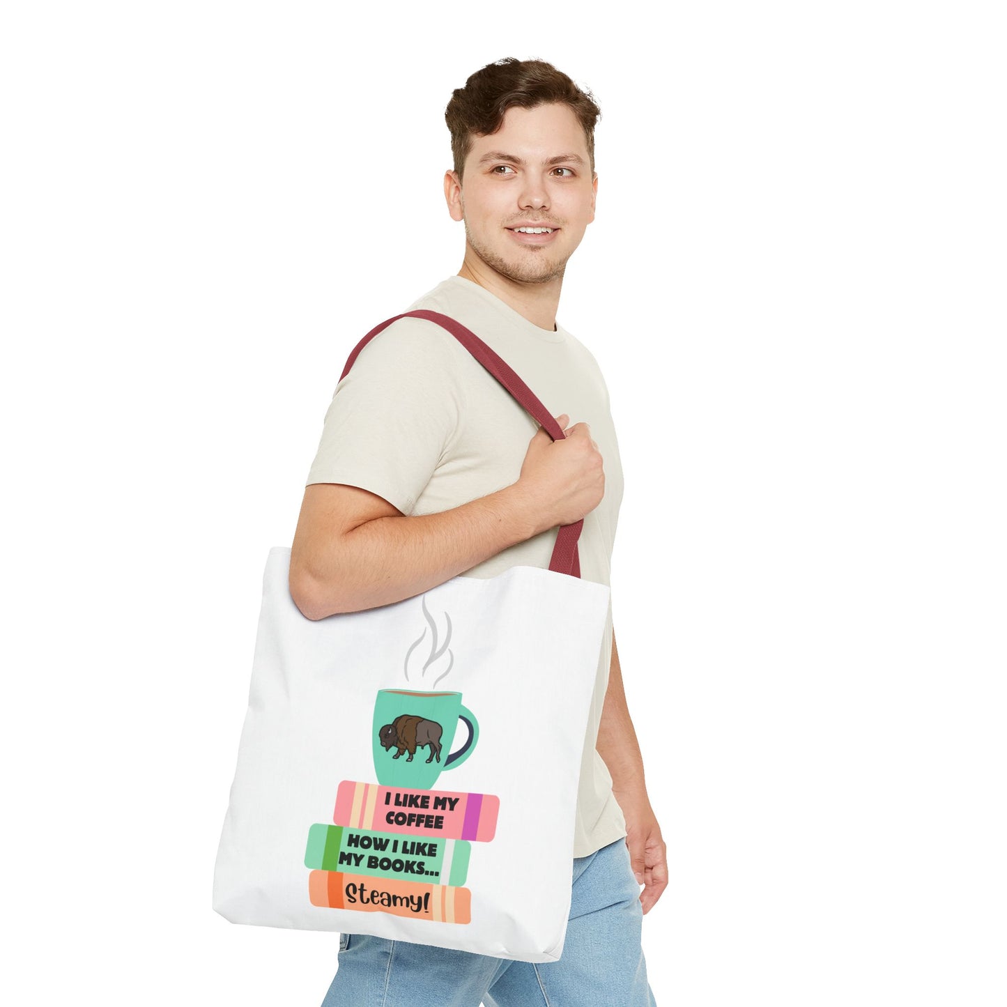 Steamy Coffee & Books Introvert Tote