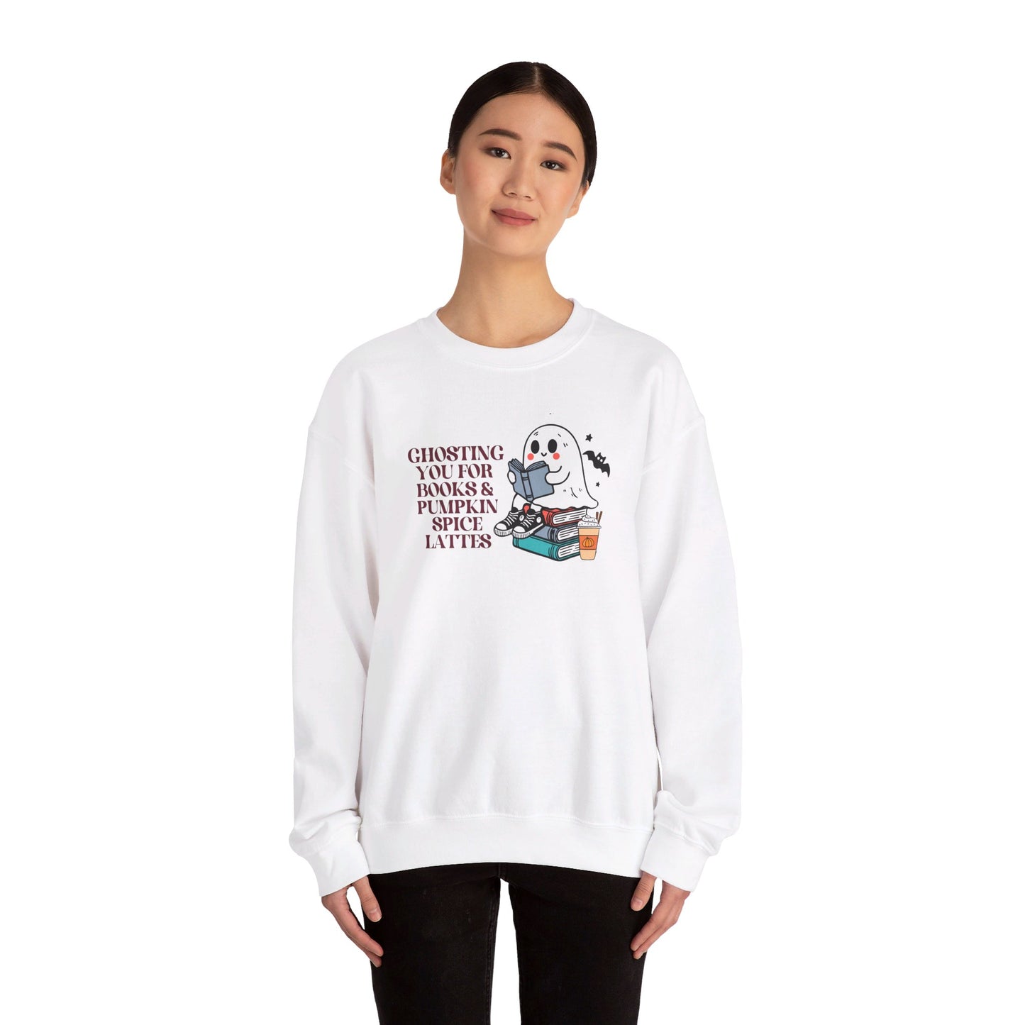 Ghosting You for Pumpkin Spice Lattes Unisex Heavy Blend™ Crewneck Sweatshirt