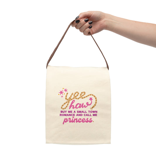 Yee Haw Princess Canvas Lunch Bag