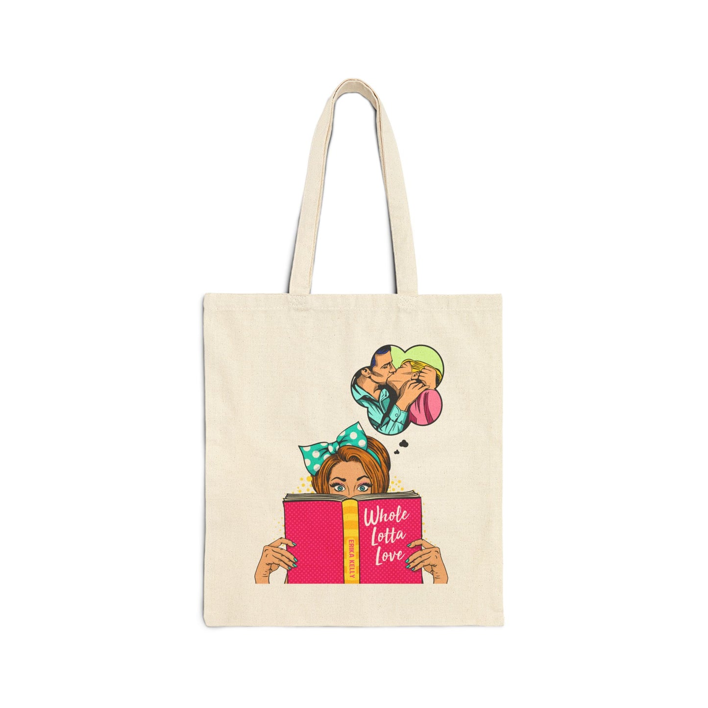 Romance Comic Cotton Canvas Tote Bag