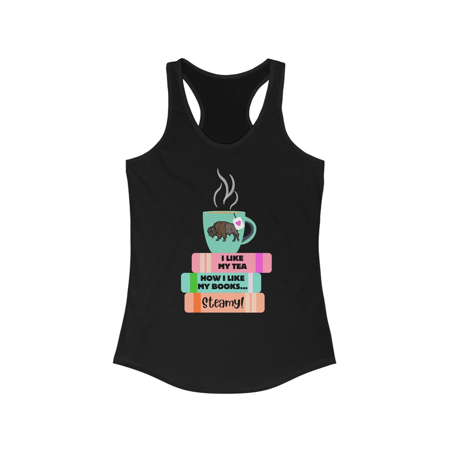 Hot Tea & Books Introvert Racerback Tank