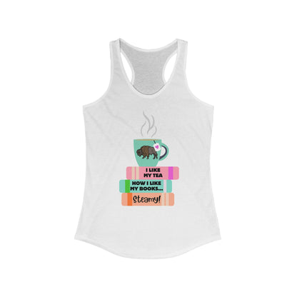 Hot Tea & Books Introvert Racerback Tank