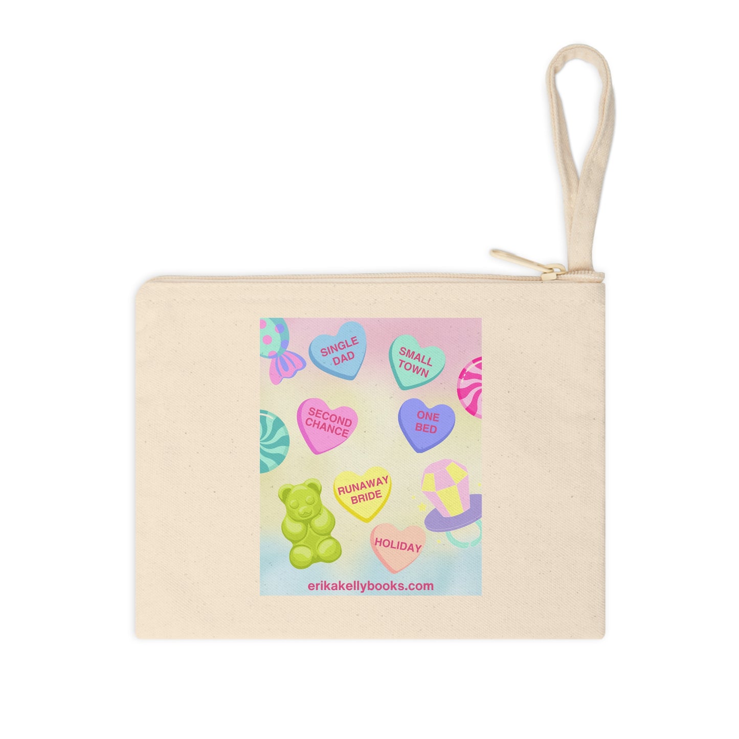 Candy Heart Tropes Accessory Zipper Pouch