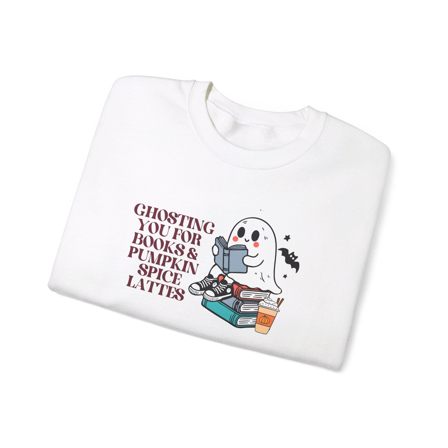 Ghosting You for Pumpkin Spice Lattes Unisex Heavy Blend™ Crewneck Sweatshirt