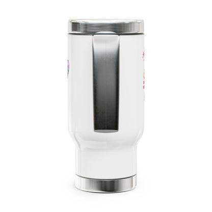 Yee Haw Princess Stainless Steel Travel Mug with Handle, 14oz