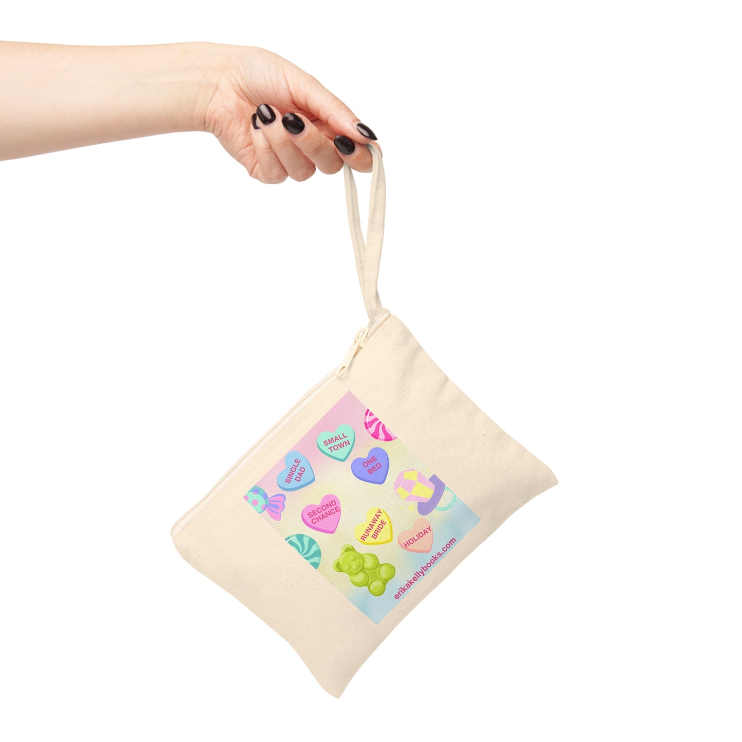 Candy Heart Tropes Accessory Zipper Pouch