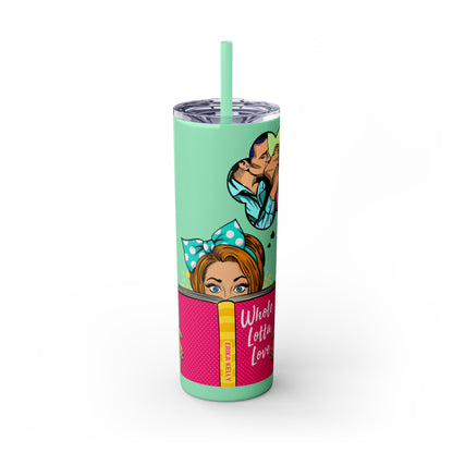 Romance Comic Tumbler with Straw, 20oz