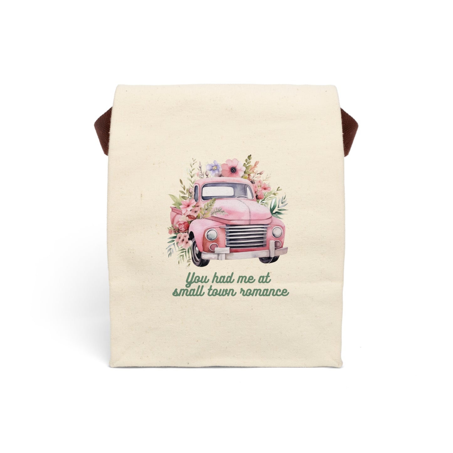 Small Town Romance Canvas Lunch Bag